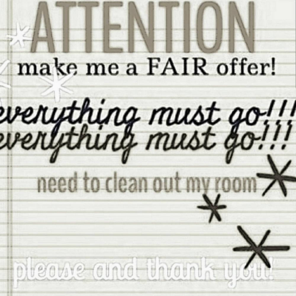 Trying to sell everything in my closet!